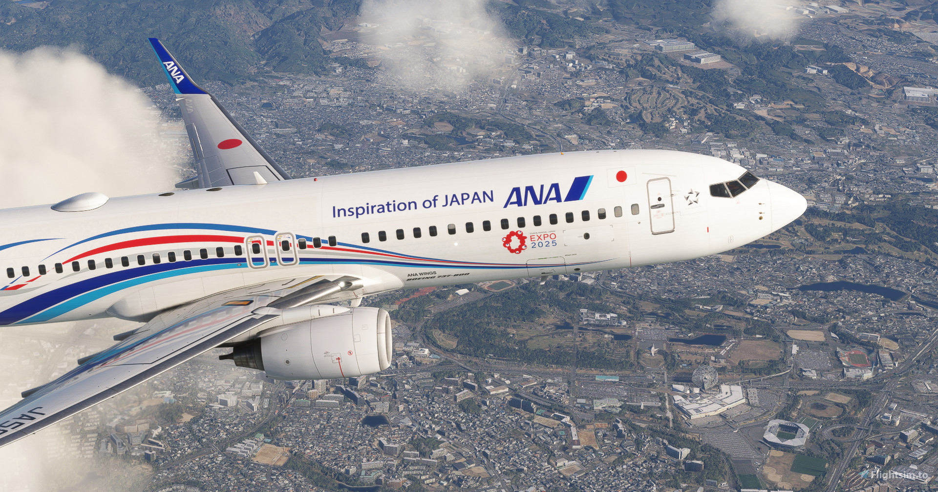 PMDG NG3] All Nippon Airways (ANA) 737-881 - JA58AN EXPO2025 ANA