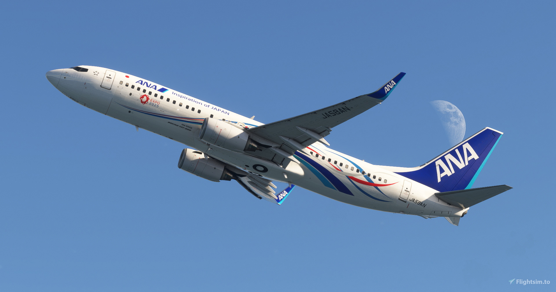 航空機・ヘリコプター 1/400 ANA B737-881 JA58AN EXPO2025 ANA B737-800 Reg: JA58AN 