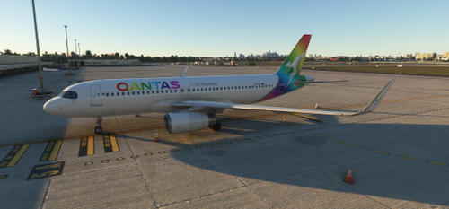 Qantas Airlines A320IAE-SL World Pride Edition (Fictional)