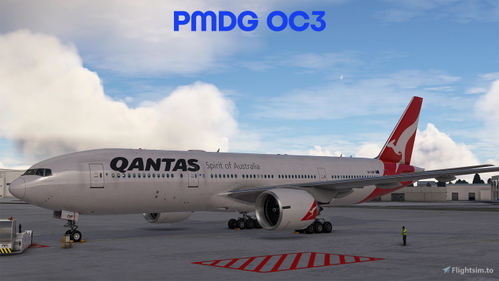 Qantas Airlines & Cabin PMDG B777-200ER