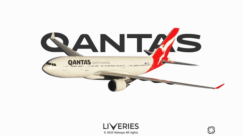 QANTAS Old Colors Pack w/Cabin | A330-200 inibuilds [SmartDecals]