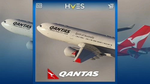 QANTAS Old Colors w/Cabin | A330-300 inibuilds/microsoft [SD]