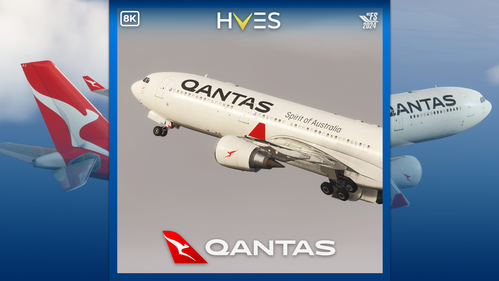 QANTAS Pack w/Cabin | A330-300 inibuilds/microsoft [8K] - Image 1