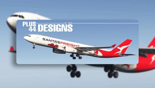 Qantas Santa's Freight (VH-XF4) iniBuilds A330-300P2F - 8K