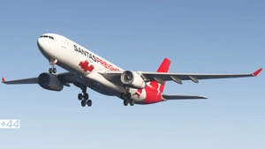Qantas Santa's Freight (VH-XF4) iniBuilds A330-300P2F - 8K thumbnail 6