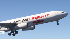 Qantas Santa's Freight (VH-XF4) iniBuilds A330-300P2F - 8K thumbnail 10