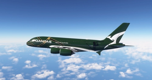 Qantas VH-OQA | FICTIONAL Aboriginal Design