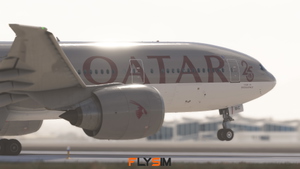 Qatar Airways | 25 Years of Excellence | A7-BBC | PMDG Boeing 777-200LR  thumbnail 3