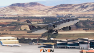 Qatar Airways | 25 Years of Excellence | A7-BBC | PMDG Boeing 777-200LR  thumbnail 5