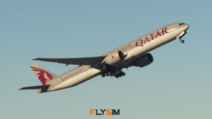 Qatar Airways | A7-BAY | PMDG Boeing 777-300ER thumbnail 3