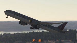 Qatar Airways | A7-BAY | PMDG Boeing 777-300ER thumbnail 5