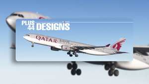 Qatar Airways (A7-AEO) iniBuilds A330-300 GE - 8K thumbnail 1