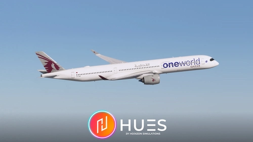Qatar Airways [A7-ANE 'Oneworld'] - IniBuilds A350-1000
