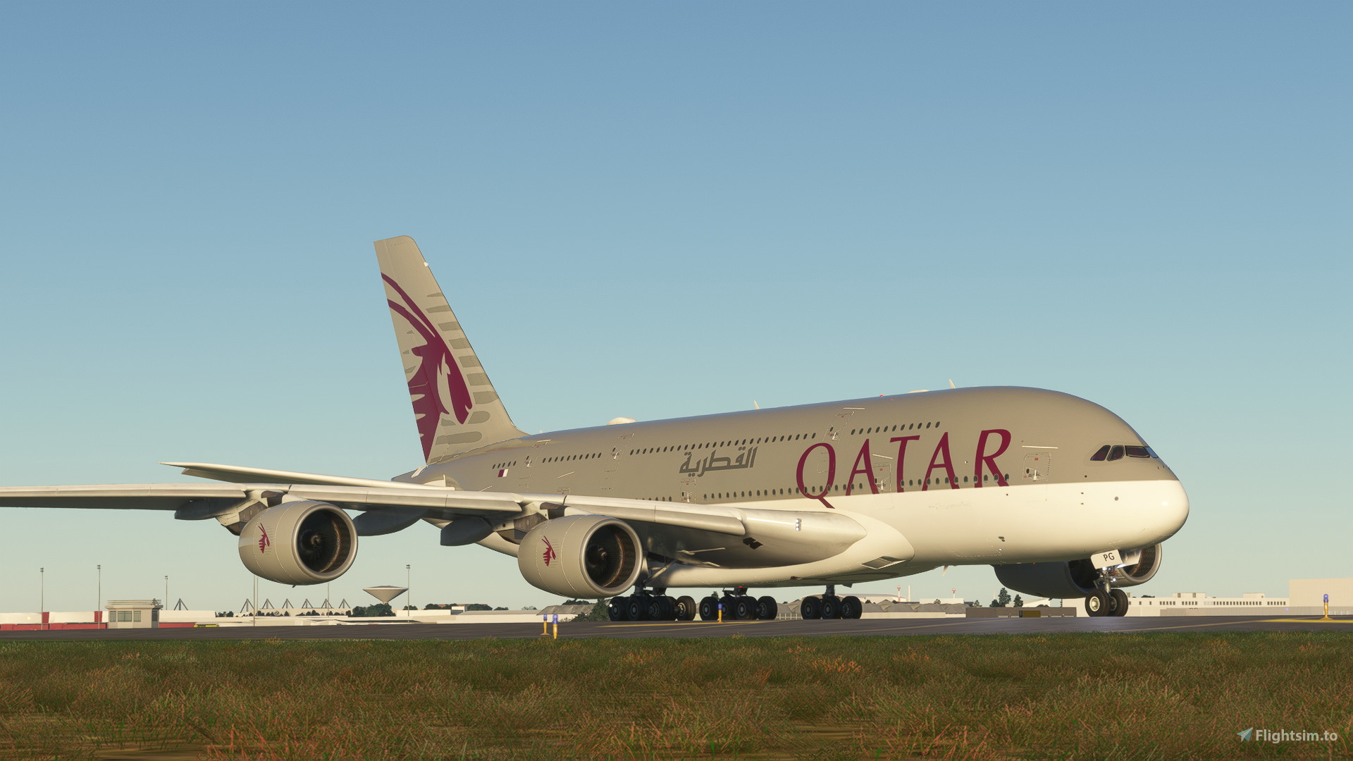 Qatar Airways A7-APG FlyByWire A380 [raimbotrax][8K] for