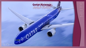 Qatar Airways A7-BED Champions League | PMDG 777-300ER thumbnail 2