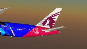 Qatar Airways (A7-BED) UEFA PSG  Champions League [8K] thumbnail 7