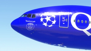 Qatar Airways (A7-BED) UEFA PSG  Champions League [8K] thumbnail 1