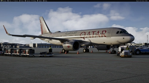 Qatar Airways A7-BRG livery Inibuilds A320NEO MSFS2024 (With cabin)