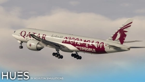 Qatar Airways Cargo A7-BFG "Moved by People" | PMDG Boeing 77F | 8K & 4K thumbnail 5