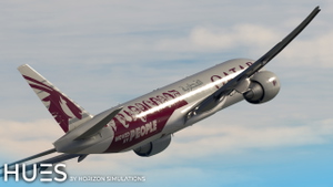 Qatar Airways Cargo A7-BFG "Moved by People" | PMDG Boeing 77F | 8K & 4K thumbnail 2