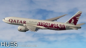 Qatar Airways Cargo A7-BFG "Moved by People" | PMDG Boeing 77F | 8K & 4K thumbnail 3