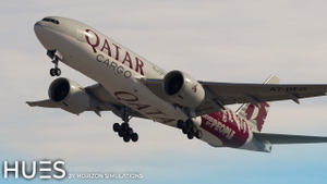 Qatar Airways Cargo A7-BFG "Moved by People" | PMDG Boeing 77F | 8K & 4K thumbnail 6