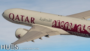 Qatar Airways Cargo A7-BFG "Moved by People" | PMDG Boeing 77F | 8K & 4K thumbnail 7