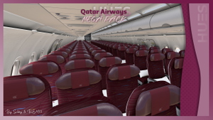 Qatar Airways Full Fleet Pack w/Cabin | Fenix A320 [8K+4K] thumbnail 10