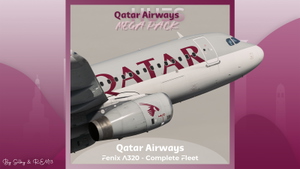 Qatar Airways Full Fleet Pack w/Cabin | Fenix A320 [8K+4K] thumbnail 1