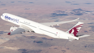 Qatar Airways "oneworld" A7-ANE A350-1000 thumbnail 5