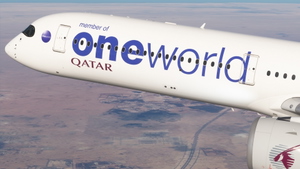 Qatar Airways "oneworld" A7-ANE A350-1000 thumbnail 1