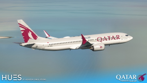 Qatar Airways Pack  w/Cabin - iFly 737 MAX 8 thumbnail 3