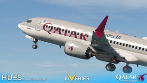Qatar Airways Pack  w/Cabin - iFly 737 MAX 8 thumbnail 4