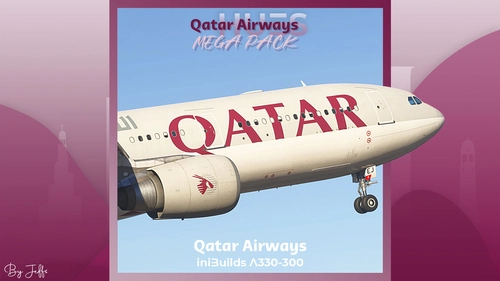 Qatar Airways Pack | iniBuilds A330-300 | w/cabin [8K]