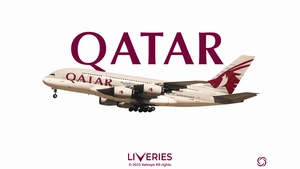 Qatar Airways Fleet w/3D Cabin | FBW A380X   [Smart Decals] thumbnail 1