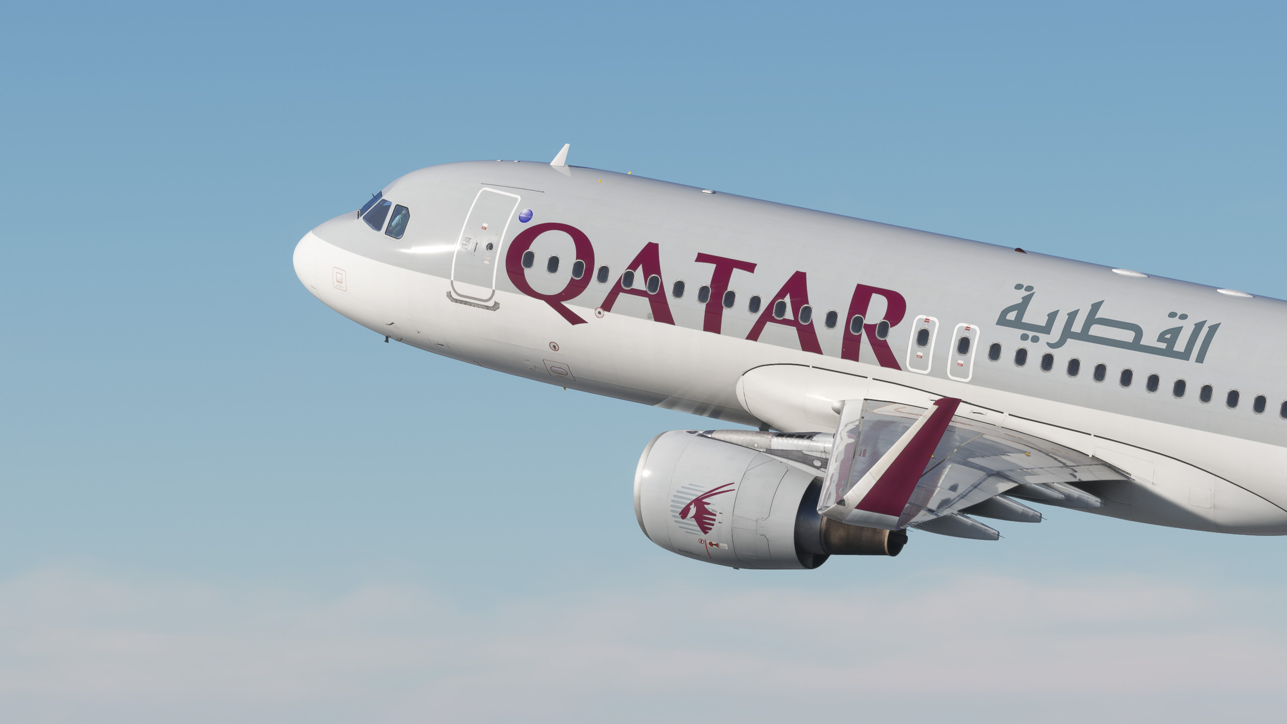 Qatar Airways [Package] w/Cabin Fenixsim A320 Sharklet [8K+4K] - Image 1