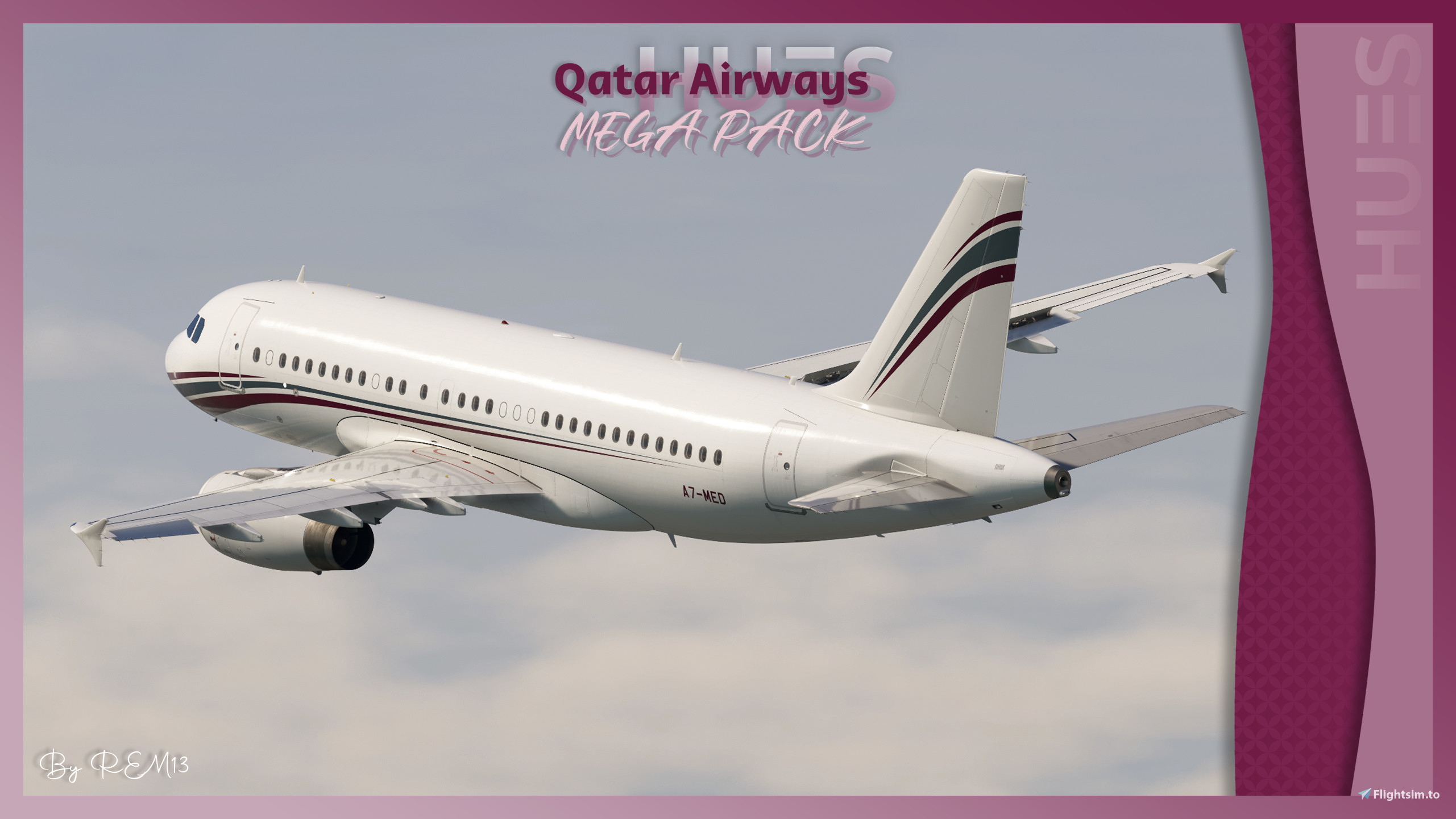 Qatar Amiri Flight A7-MED | Fenix A319 [8K+4K] - Aircraft Liveries