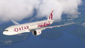 Qatar Cargo | ​A7-BFG (Moved by People) | PMDG 777-F thumbnail 2