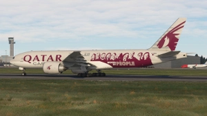 Qatar Cargo | ​A7-BFG (Moved by People) | PMDG 777-F thumbnail 10