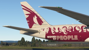 Qatar Cargo | ​A7-BFG (Moved by People) | PMDG 777-F thumbnail 4