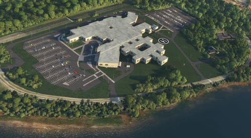 Queen Elizabeth Hospital Helipad, Charlottetown, Prince Edward Island, Canada