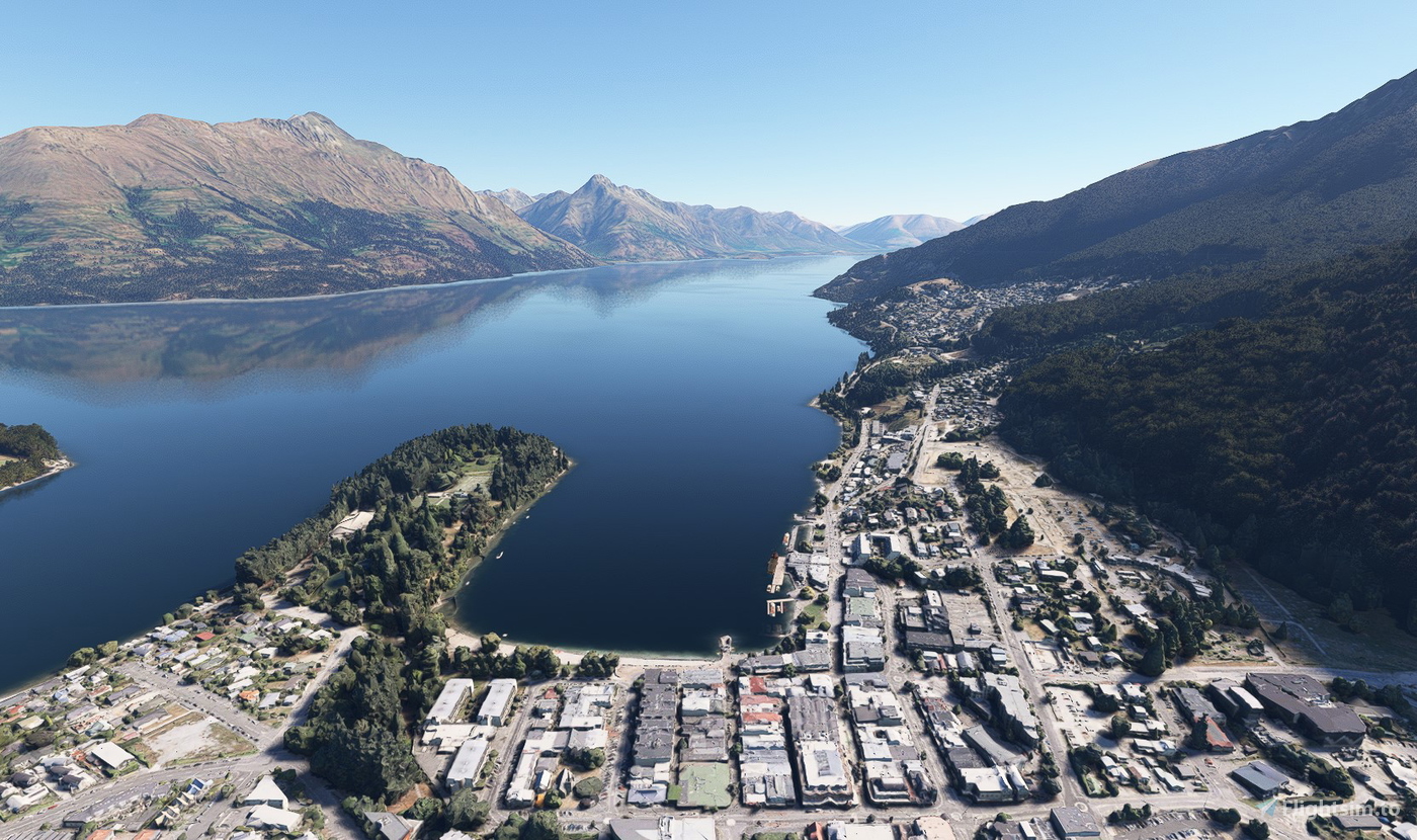 Queenstown New Zealand no tree for Microsoft Flight Simulator MSFS