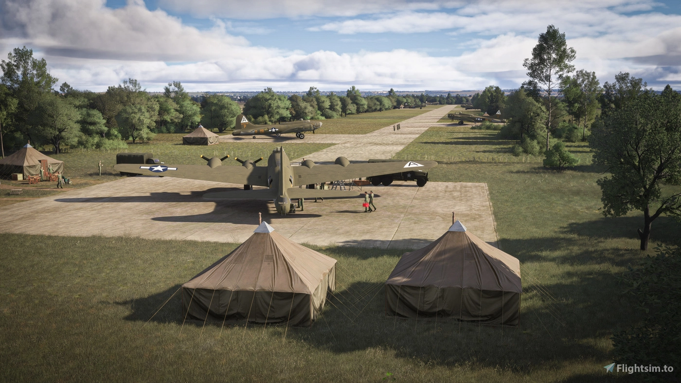 RAF Bassingbourn USAAF 1943 MSFS2024 для Microsoft Flight Simulator | MSFS