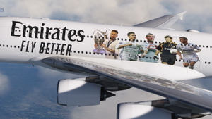 Emirates Real Madrid Livery | 4k thumbnail 6