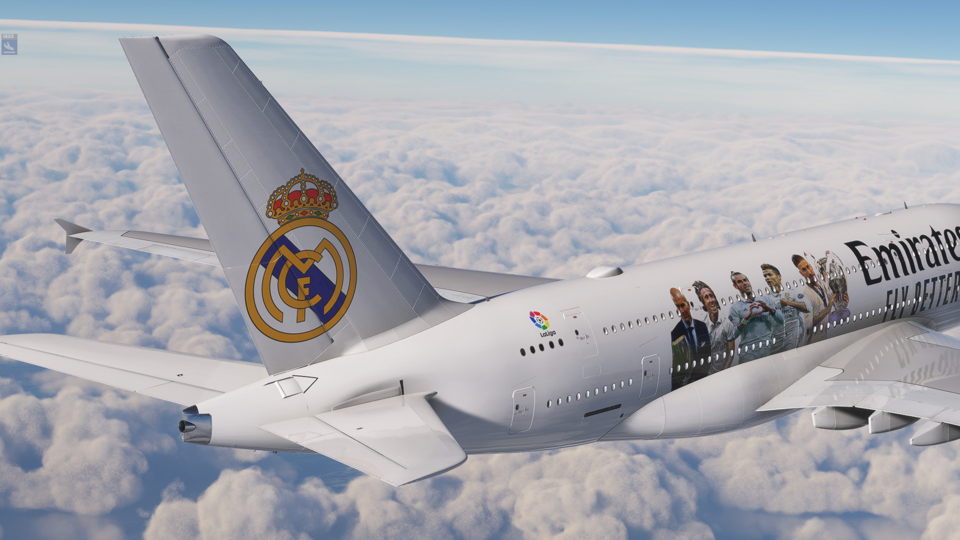 Emirates Real Madrid Livery | 4k - Image 1