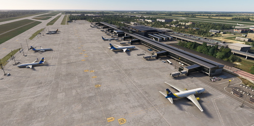 Real world static airplanes for UKBB Kyiv Boryspil airport