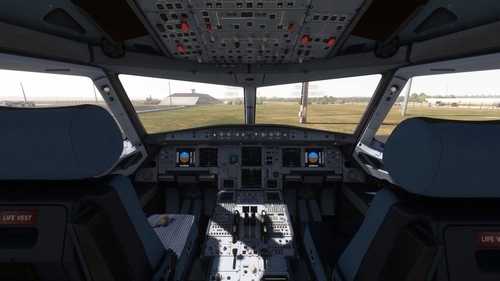 Realistic Powered-Up Cockpit State  for FBW A32NX & Horizon Simulations A321neo