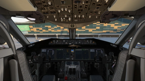 Realistic Powered-Up Cockpit State for BravoAirspace 787