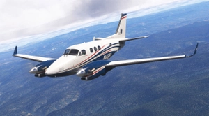 Red Blue Gold Design / King Air C90 GTX thumbnail 7