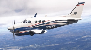 Red Blue Gold Design / King Air C90 GTX thumbnail 3